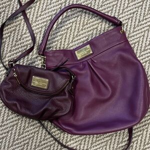 Marc Jacobs Deep Purple Shoulder Bag Set